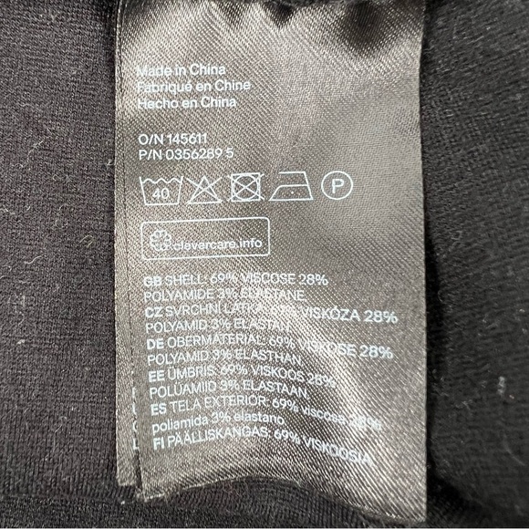 H&M Divided Black Flared Mini Skirt Size L Women’s - Picture 5 of 5